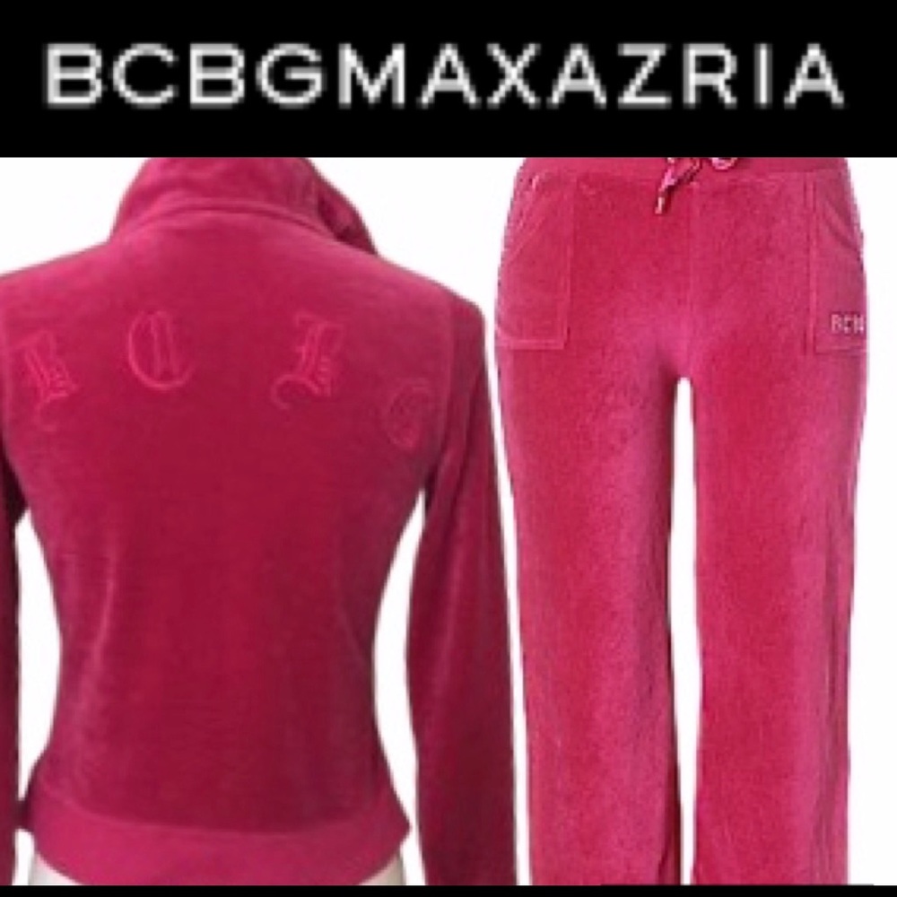 BCBGMAXAZARIA Velour Tracksuit